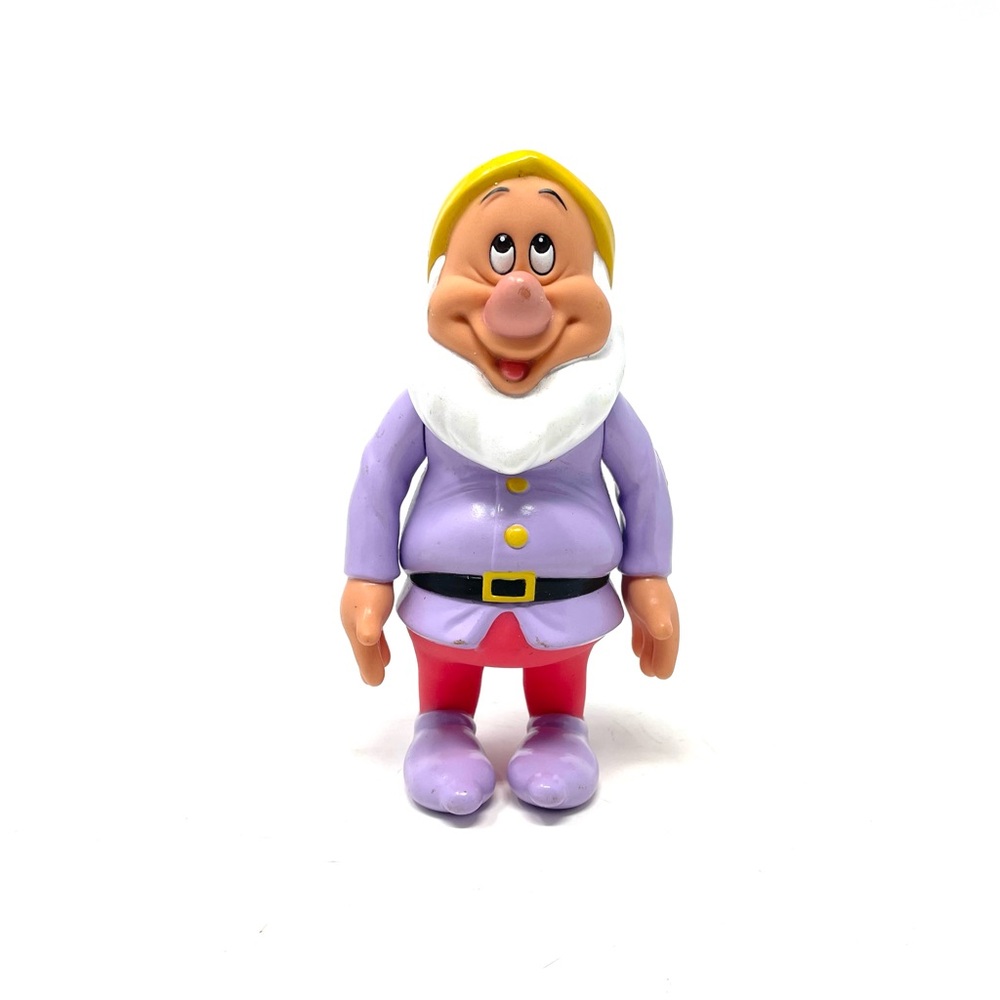 Sneezy Vintage Disney Snow White and the Seven Dwarfs Vinyl Toy Doll Figure 6.5"